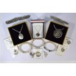 Collection of silver and white metal jewellery