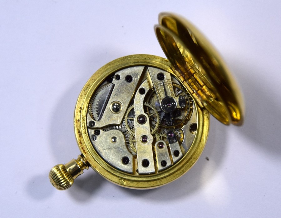 Lady's 18c fob watch - Image 3 of 5