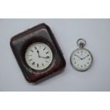 A gentleman's Longines stainless steel open-faced pocket watch, Military Issue