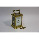 Lowe & Sons, Chester, a Brass carriage clock