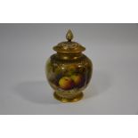 A late Victorian Royal Worcester pot pourri vase and cover