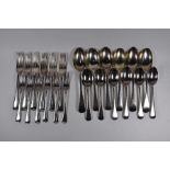 Old English pattern silver flatware