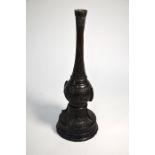 A Chinese archaistic bronze vase, Qing dynasty, 33 cm high
