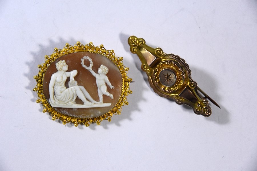 A collection of Victorian and later brooches and pins - Image 3 of 5