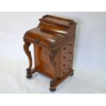 Victorian rosewood piano top davenport