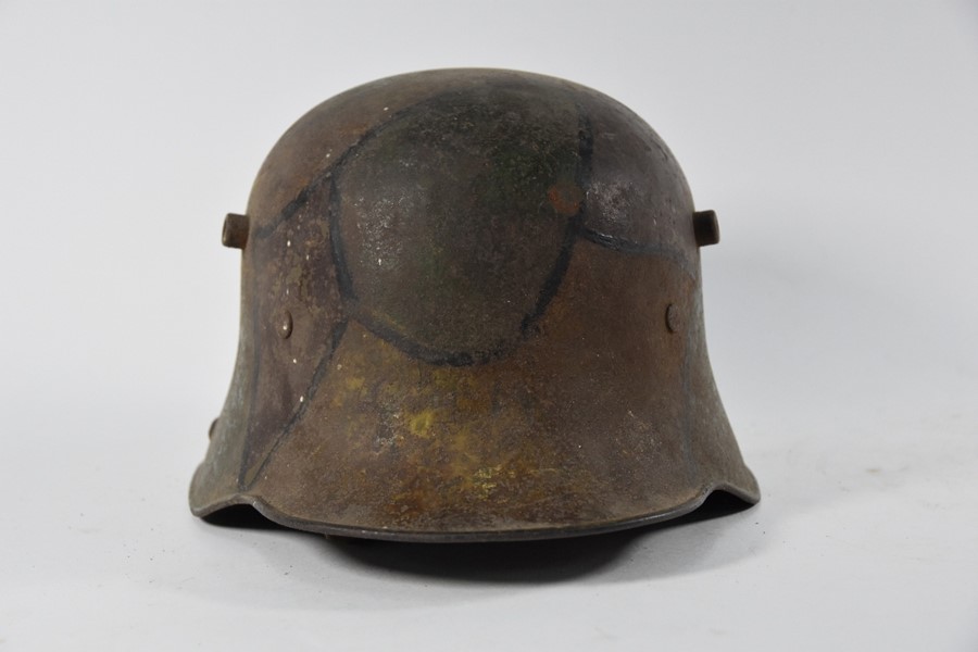 A World War I German M-17 steel helmet - Image 2 of 8