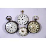 Various pocket watches and movements
