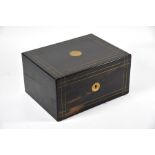A 19th century coromandel writing box