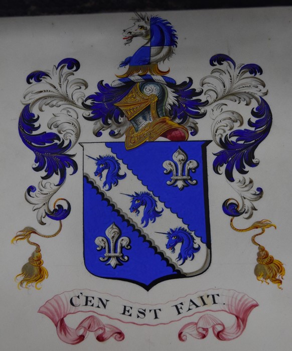 Victorian Grant of Arms - Image 5 of 18