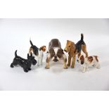 Five Royal Doulton dogs