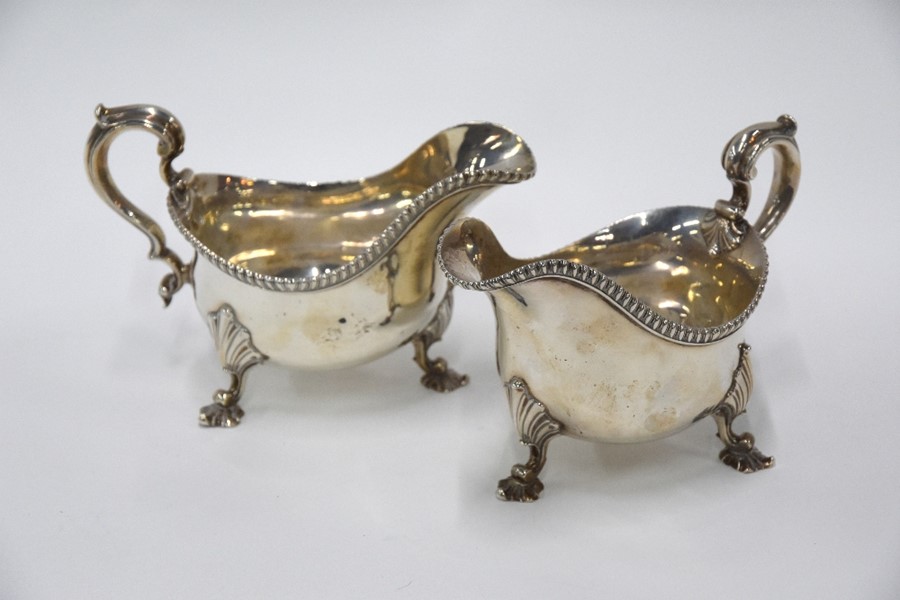 Pair of William IV Silver Sauce Boats