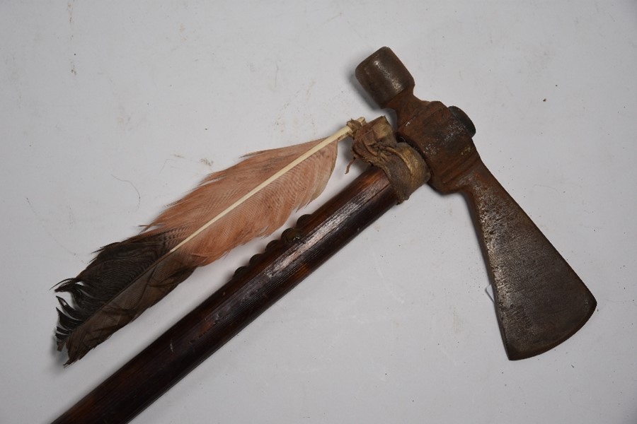 A Native American tomahawk/pipe - Image 2 of 8