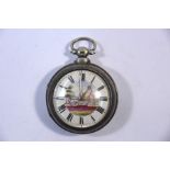 Victorian silver pair-cased pocket watch