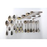 Various silver teaspoons, etc.