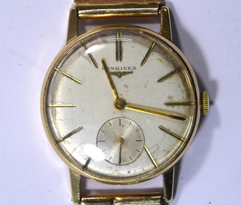 Gentleman's 9ct gold Longines wristwatch - Image 3 of 5