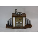 A French Art Deco mantel clock,