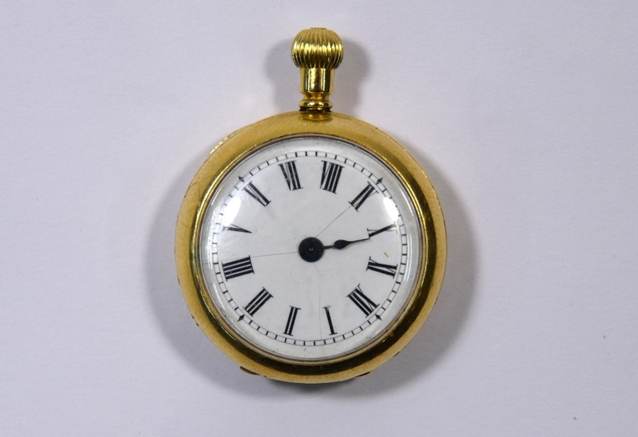 Lady's 18c fob watch