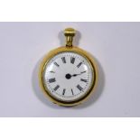 Lady's 18c fob watch