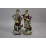 A pair of Georgian Derby porcelain figures