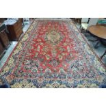 A very large Persian Tabriz/Saruk carpet, last quarter 20th century