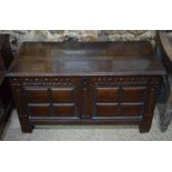 A 17th century oak coffer