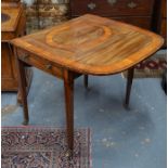 A Victorian satinwood Pembroke table