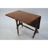 Victorian burr walnut Sutherland table