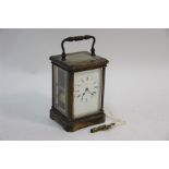 Boxell, Brighton, an antique brass carriage clock