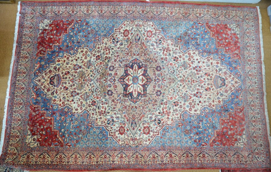 An old Persian Qum carpet, third quarter 20th century