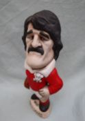 Groggs - A pottery Grogg, depicting Gerald Davies in Wales kit,