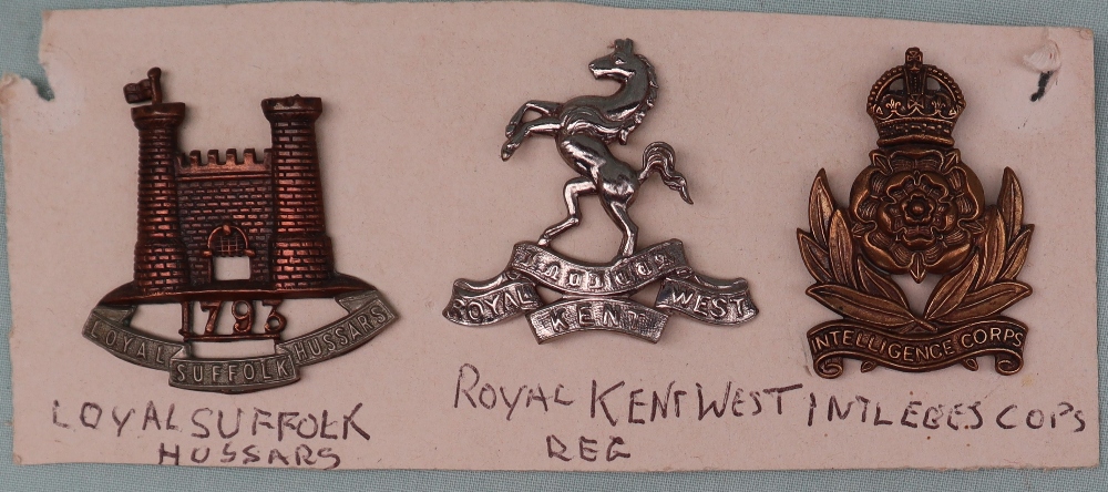 A collection of circa forty two military cap badges including The Royal Warwickshire, - Image 4 of 5