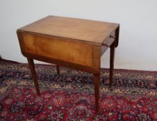 A George III satinwood Pembroke table,