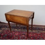 A George III satinwood Pembroke table,