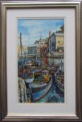 Michael Blackmore Fishing boats - Milford Haven Watercolour 36.