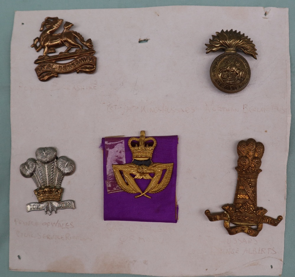 A collection of circa thirty five military cap badges including Highland Light Infantry, - Image 5 of 8