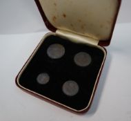 Maundy Money - A set of four Victorian silver coins, 4d, 3d, 2d and 1d, dated 1879,