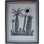 Ken Done Palm trees A limited edition lithograph, No.