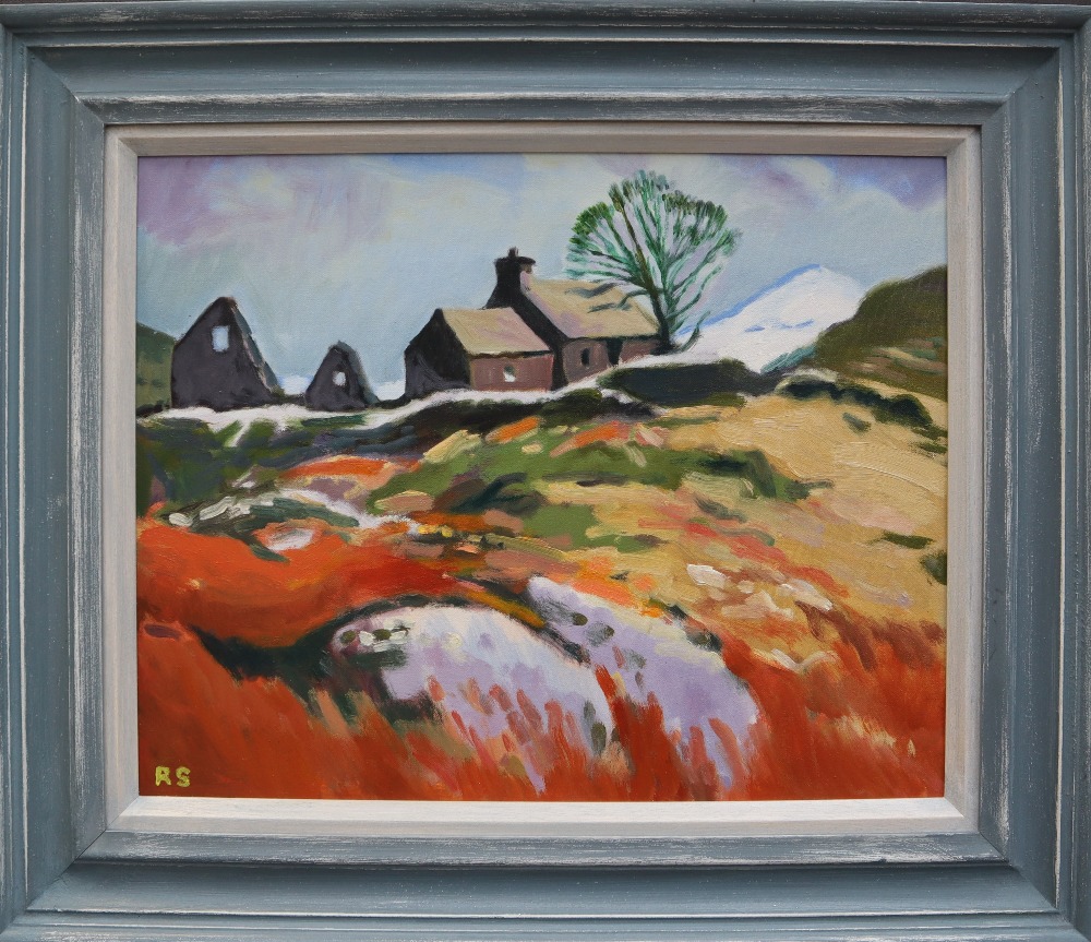 Ralph Spiller Hillside farm (After Donald McIntyre) Oil on board Initialled and inscribed verso 39.