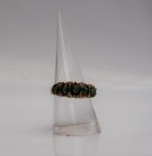 A tourmaline and diamond ring,