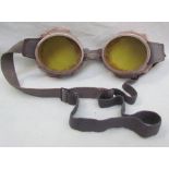 A pair of World War II Sand goggles,