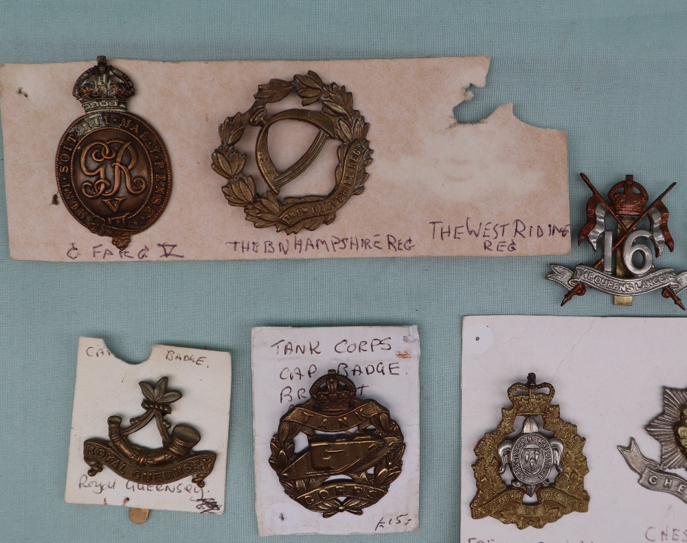 A collection of circa thirty five military cap badges including The Royal Armoured Corps, - Image 3 of 7