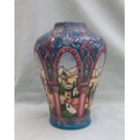 A Moorcroft pottery high shouldered vase decorated in the "Alhambra" pattern,