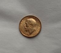 A George V gold sovereign, dated 1926,