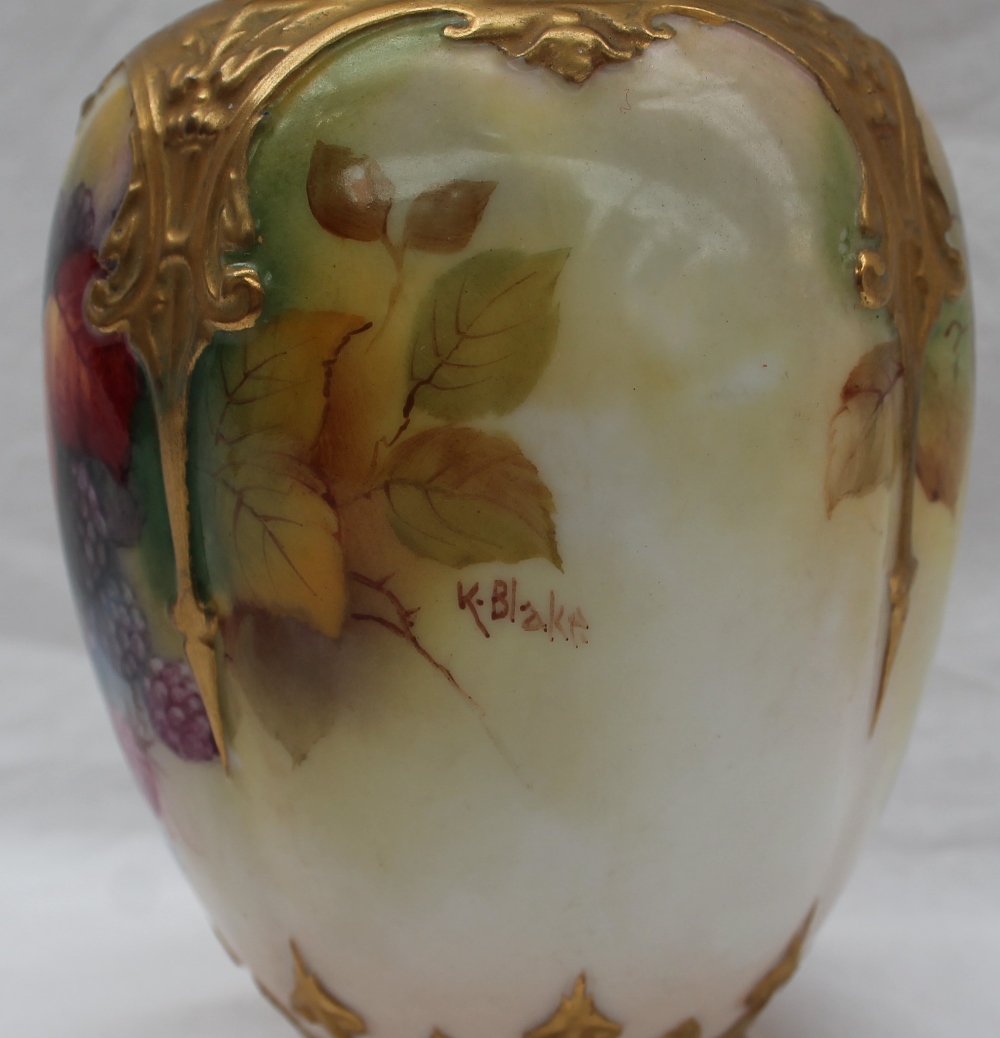 A Royal Worcester vase and cover, - Image 3 of 5