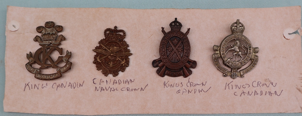 A collection of circa thirty five military cap badges including Highland Light Infantry, - Image 4 of 8