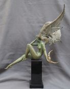 Michael Parkes "Moonstruck" Lost wax bronze sculpture, No.