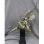 Michael Parkes "Moonstruck" Lost wax bronze sculpture, No.