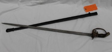 An Imperial German Prussian Infantry officers sword, 1889 pattern,