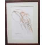 Andrew Vicari Vigonade Jezebel Pencil and pastels Signed and dated 2010 40 x 27.