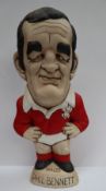 Groggs - A pottery Grogg of Phil Bennett in Welsh kit,